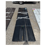 (70) New Black Metal Roof Panels, 12ft L x 3ft W