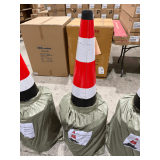 20 Safety Traffic Cones, 15in x 27in