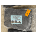 UPF 50+ Black Outdoor Patio Fabric Screen, 65.62ft L x 6.56ft W