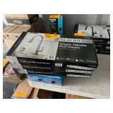 (3) Glacier Bay Mckenna Collection Single Handle Pull-Down Kitchen Faucet with Soap Dispenser in Chrome