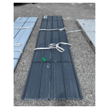 (70) New Grey Metal Roof Panels, 12ft L x 3ft W