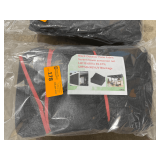 UPF 50+ Black Outdoor Patio Fabric Screen, 19.68ft L x 39.37ft W