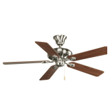 (3) Progress Lighting Brushed Nickel P2521-09CH Ceiling Fan
