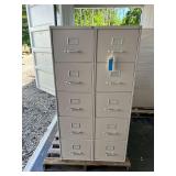 Lot - (3) Filing Cabinets