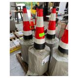 Safety Fluorescent Traffic Cones - 15" x 27" - 20 Pack