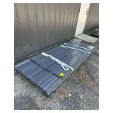 Grey Metal Roof Panels - 70 Pieces - 7.87ft x 3ft