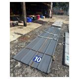 Grey Metal Roof Panels - 12ft x 3ft - 30 Pieces