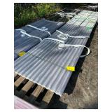 Corrugated Polycarbonate Roof Panels in Clear - 30 Pieces - 7.87ft x 3ft