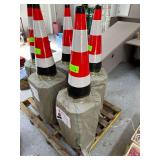 Safety Fluorescent Traffic Cones - 15" x 27" - 20 Pack