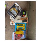 Lot- Centech 7 Function Multimeter, Head Lamp, Tape Measure, Woodburner Kit