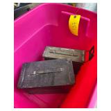 Lot- Ammo Cans with Junction Boxes. Plate Covers