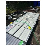 White Metal Roof Panels - 70 Pieces - 7.87ft x 3ft