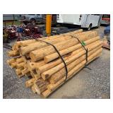 Untreated Wood Posts, Qty: 64