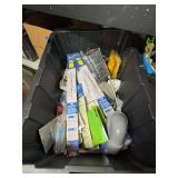 Lot - Assorted Automotive Wiper Blades, Sandpaper, and Hardware