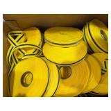 (3) cases Barrier Tape Yellow with Black Stripe