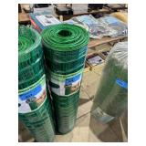 Green Vinyl Coated Metal Welded Wire Fence Roll 98.4ft x 4ft
