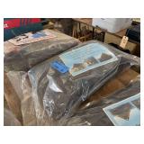 Black Outdoor Patio Fabric Screen Cover Sunscreen Net 65.62 ft x 6.56 ft UPF 50+