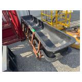 (2) Tarter Poly Feed Troughs with Metal Stand
