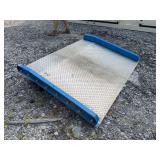 Aluminum Dockboard with Steel Side Curbs, 60in W x 48in L