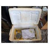 Igloo Cooler - Hardware, VIVO RV TV Mount, Extension Cord, and Manuals