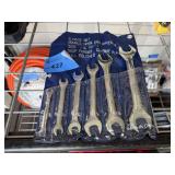 6 Piece Drop Forged Chrome Plated Double Open End Wrench Set