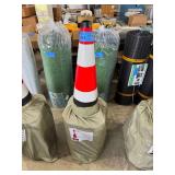 Safety Traffic Cones Fluorescent 15in x 27in 20/Pack Lot