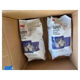 (2) 3M 5201 Dual Cartridge Organic Vapor Respirator Assembly, Medium