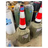 Safety Traffic Cones Fluorescent 15in x 27in 20 Pack