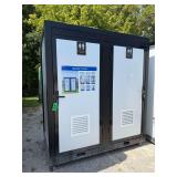 Dual-Stall Mobile Restroom Unit with Sink, Toilet, and Ventilation, W47in x L79in x H89in