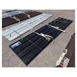 Black Metal Roof Panels, 12ft x 3ft, 70 Pieces