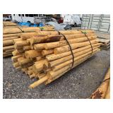 Untreated Wood Posts, Qty: 72