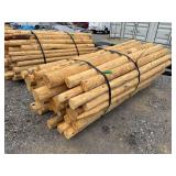Untreated Wood Posts, Qty: 65