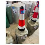 Safety Traffic Cones Fluorescent 15 in x 27 in 20 Per Pack