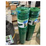 Green Vinyl Coated Metal Welded Wire Fence Roll, 98.4ft x 4ft