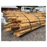Untreated Wood Posts, Qty: 83