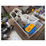 Lot - Assorted Hand Tools, Hardware, and Tool Storage Caddy