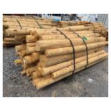 Untreated Wood Posts, Qty: 70