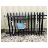 (4) Black Metal Fencing 6.6