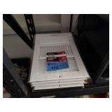 Lot - Everbilt 12 in x 8 in Ceiling and Wall Register White 3-Way Airflow