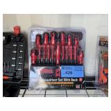 King 50-Piece Screwdriver Set with Rack, Magnetized Chrome Vanadium Steel