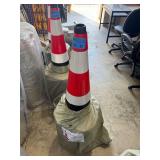 Safety Traffic Cones Fluorescent 15 in x 27 in 20/Pack