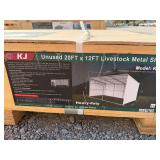 2026 KJ Unused K1912 20ft x 12ft Livestock Metal Shed