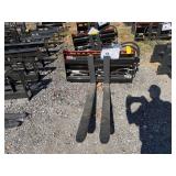 2026 Wolverine Unused PFA-11-3300G Skidsteer Hydraulic Adjustable Pallet Forks