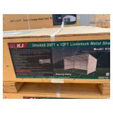 2026 KJ Unused K1912 20ft x 12ft Livestock Metal Shed
