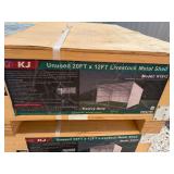 2026 KJ Unused K1912 20ft x 12ft Livestock Metal Shed