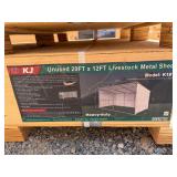 2026 KJ Unused K1912 20ft x 12ft Livestock Metal Shed