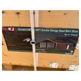 2026 KJ Unused K4525G 45ft x 25ft Double Garage Steel Barn Shed