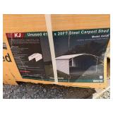 2026 KJ Unused K4120 41ft x 20ft Steel Carport Shed