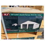 2026 KJ Unused K3325 33ft x 25ft Double Garage Steel Barn Shed