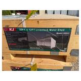 2026 KJ Unused K2512 25ft x 12ft Livestock Metal Shed